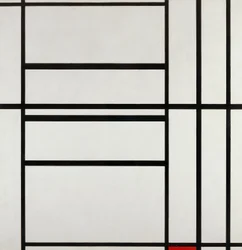 Komposition Nr. 1 mit Grau und Rot 1938, von Piet Mondrian (1872-1944)
