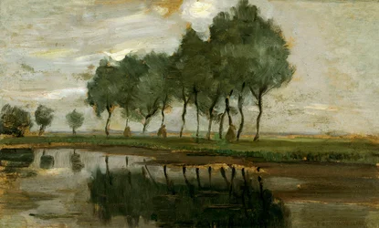 Landschaft mit Bäumen in der Nähe von Gein