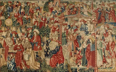 Das Gleichnis von den Arbeitern im Weinberg, ca. 1500 (Wandteppich)