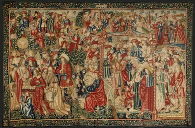 Das Gleichnis von den Arbeitern im Weinberg, um 1500 (Wandteppich)