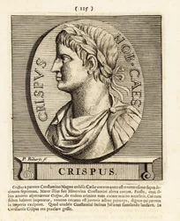 Flavius Julius Crispus, Sohn des römischen Kaisers Konstantin der Große, 1724