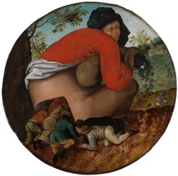 Mann mit dem Geldbeutel und Schmeichler