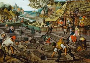 Die vier Jahreszeiten: Frühling, zweite Hälfte des 16. Jahrhunderts
