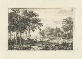 Landschaft mit Reiter