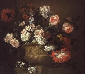 Stillleben mit Blumen in einer Urne