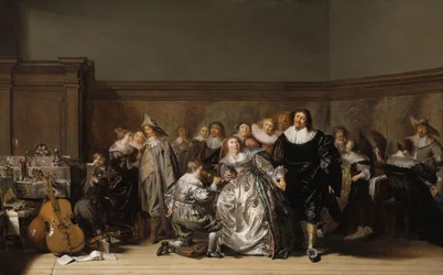 Eine elegante Gesellschaft, 1632
