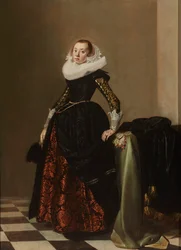 Porträt einer reich gekleideten jungen Frau, ca. 1630