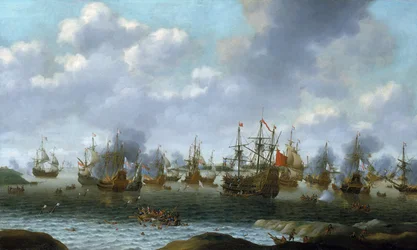 Der niederländische Überfall auf den Medway River (England), Juni 1667