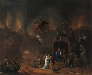 Orpheus und Eurydike in der Unterwelt