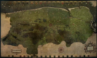 Karte der Kastellanei von Brügge