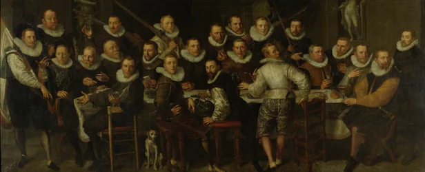 Die Kompanie von Hauptmann Gillis Jansz Valckenier und Leutnant Pieter Jacobsz Bas, Amsterdam, 1599