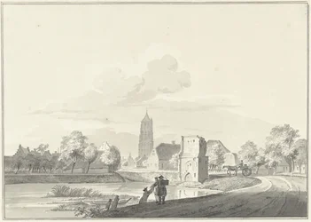 Überreste des Fährtors in Heukelom