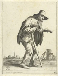 Aussätziger Bettler