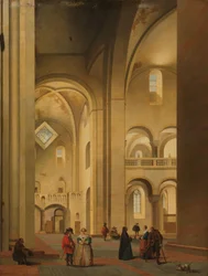 Das Querschiff der Mariakerk in Utrecht, vom Nordosten gesehen