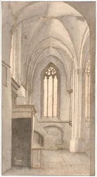 Ansicht des Inneren der Kirche St. Cunera in Rhenen (Prov. Utrecht)