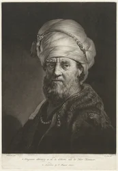 Porträtbüste eines Mannes mit Turban