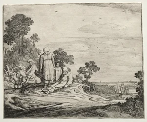 Landschaft mit Bauern, 1626