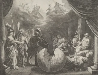 Tafel 11: Allegorie über die Zwietracht in Frankreich, aus Caspar Barlaeus, Medicea Hospes