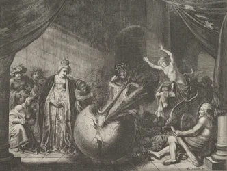 Tafel 9: Allegorie über die Zwietracht in Frankreich, aus Caspar Barlaeus, Medicea Hospes, 1638