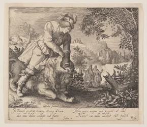 Samson und der Löwe