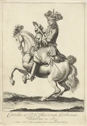 Reiterporträt von König Karl XI. von Schweden