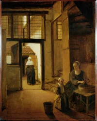 Hinterhof eines holländischen Hauses