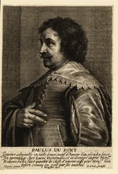 Porträt von Paulus Pontius, flämischer Kupferstecher und Maler