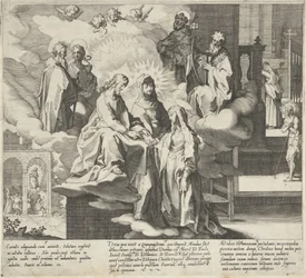 Katharina erscheint / Hochzeit von Katharina / Katharina teilt ihren Mantel Szenen aus dem Leben und den Wundern der Heiligen Katharina von Siena (Serientitel)