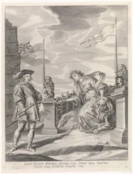 Ferdinand erhält von der Stadthexe von Gent die Schlüssel der Stadt