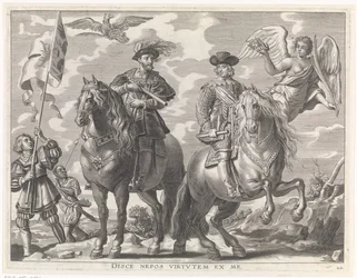 Karl V. und Ferdinand zu Pferd