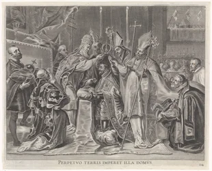 Karl V. zum Kaiser gekrönt durch den Papst