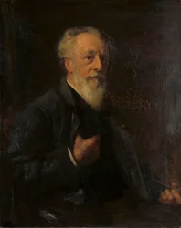 Porträt von J.A.B. Stroebel (1821-1905), Maler