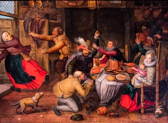 Wirtshausszene, spätes 16. - frühes 17. Jahrhundert