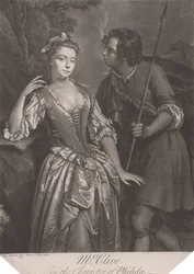 Mrs. Clive in der Rolle der Philida