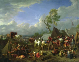 Militärlager, ca. 1697