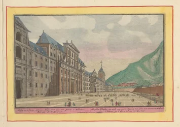 Ansicht des Vorplatzes und der Fassade des Escorial
