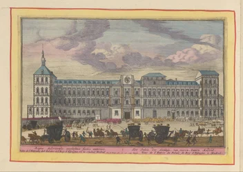 Vorderansicht des Königlichen Palastes in Madrid
