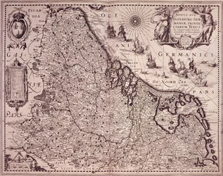 Karte der Provinz Vereinigte Niederlande