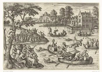 Stechspiel auf dem Wasser