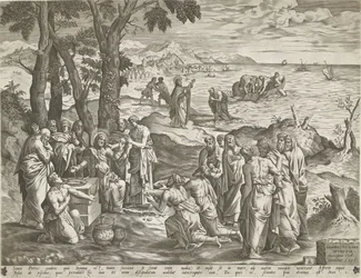 Wunderbarer Fischfang und wunderbare Speisung