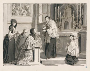 Heilige Kommunion oder Die Eucharistie aus Die sieben Sakramente
