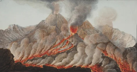 Tafel X aus Campi Phlegraei: Beobachtungen der Vulkane der beiden Sizilien von William Hamilton, 1776