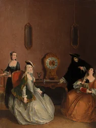 Innenszene - Maskenball
