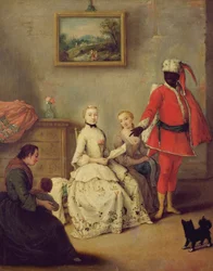 Der Brief des Mauren, ca. 1750 (nach der Restaurierung)