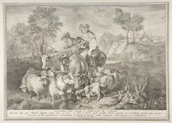 Jakob hütet Labans Herde (Giacobbe, che pasce l