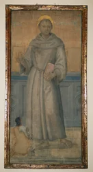 St. Antonius von Padua und Bartolomeo di Maraglia aus Perugia, um 1512, gemalt von Pietro Vannucci, bekannt als Perugino