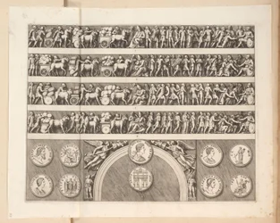Reliefs am Bogen des Septimius Severus in Rom