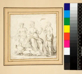 Athena und drei Frauen