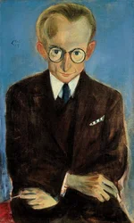 Porträt von Paul Fechter 1880-1958, 1925
