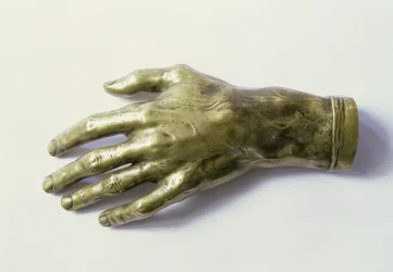Abguss der linken Hand Frédéric Chopins (1810-49)